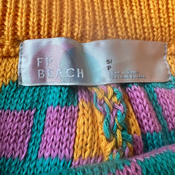 Free People Multicolor Checkered Sweater - Picture 6 of 8